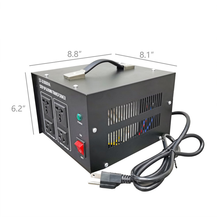 FixtureDisplays 3000 Watt Voltage Converter Transformer Step Up